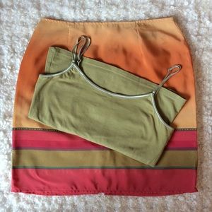 vintage 90’s skirt and crop  bundle